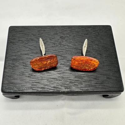 Vintage Amber Men’s Cufflinks