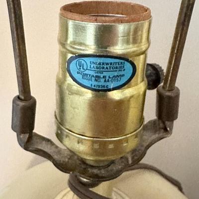 Pair of Vintage Lamp Hand Painted Chinoiserie Table Lamp / Lighting / Vintage Home Decoration-local pickup and shipping available