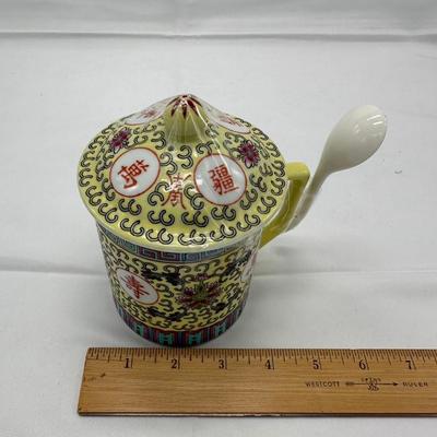 Chinese Jingdezhen Tea Cup with a Spoon-local pickup and shipping available