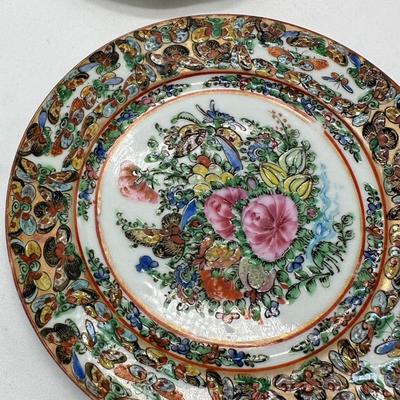 Chinese Famille Rose Plates 6"- Set 2 local pickup and shipping available