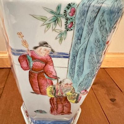 Large Chinese Vintage Vase with Figures-local pickup and shipping available