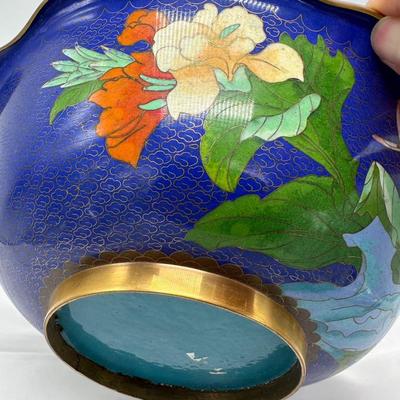 Large Chinese Vintage Cloisonne Bowl 10"-local pickup and shipping available