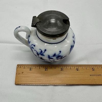 Small Vintage Porcelain Jar-local pickup and shipping available