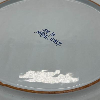 Vintage Garofano Faenza Carnation Large Platter 16 "-local pickup and shipping available