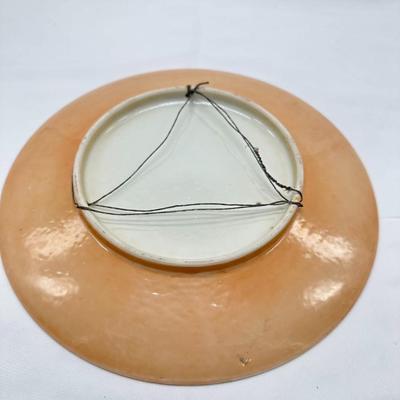 Chinese Vintage Porcelain Hanging Plate 10.5"-local pickup and shipping available