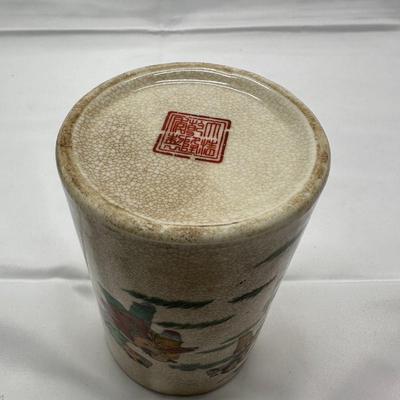Chinese Vintage Guan Ware Porcelain Brush Pot-local pickup and shipping available