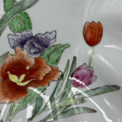 Large Chinese Vintage Bowl with Four Characters Mark-local pickup and shipping available