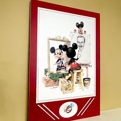 CHARLES BOYER ~ Disney ~ Mickey Mouse Self Portrait Matted Poster
