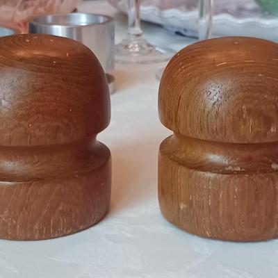 Teak Wood Salt and Pepper Shakers