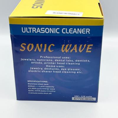 SONIC WAVE ~ Ultrasonic Cleaner ~ NIB