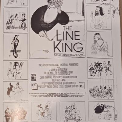 Lot of 2 - Al Hirschfeld's Self Portrait at 86 and Framed Art Work Prints