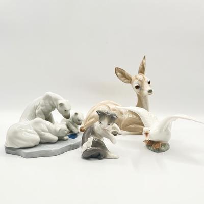 LlADRO ~ Four (4) Assorted Porcelain Figurines
