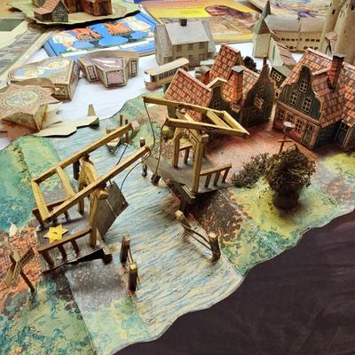 Collection of Paper Cut & Assemble Houses, Scenes and More (BS-JS)