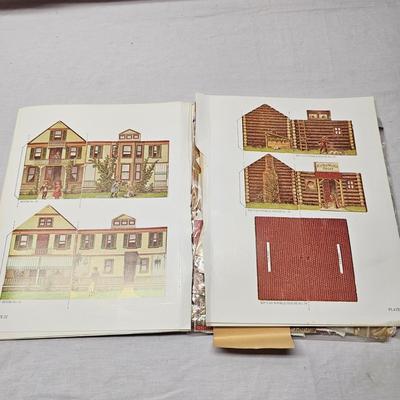 Collection of Paper Cut & Assemble Houses, Scenes and More (BS-JS)