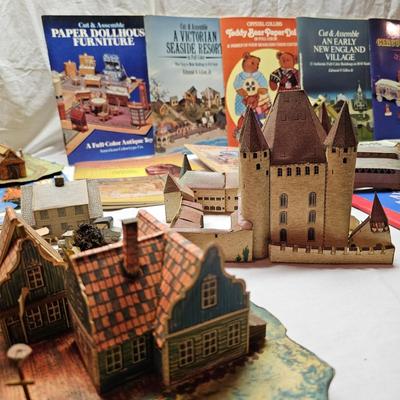 Collection of Paper Cut & Assemble Houses, Scenes and More (BS-JS)