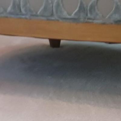 NIermann Weeks Custom Made Blue Velvet Slipper Chair