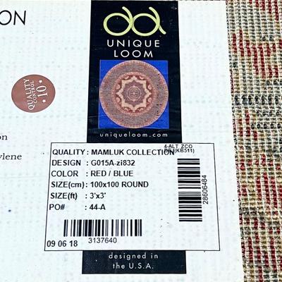UNIQUE LOOM ~ Mamluk Collection ~ 36" Round Area Rug