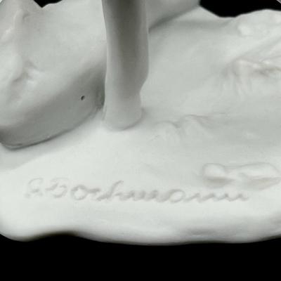KAISER ~ G. Borchmann ~ Doe With Her Fawn Porcelain Figurine