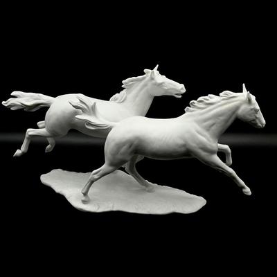 KAISER ~ G. Bochmann ~ Running Horses Porcelain Figure