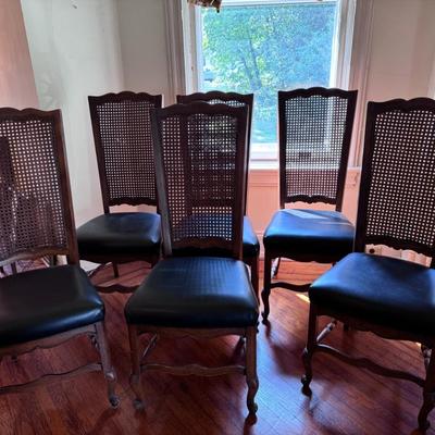  MCM Cane Back Dining Chairs- Set of 6 