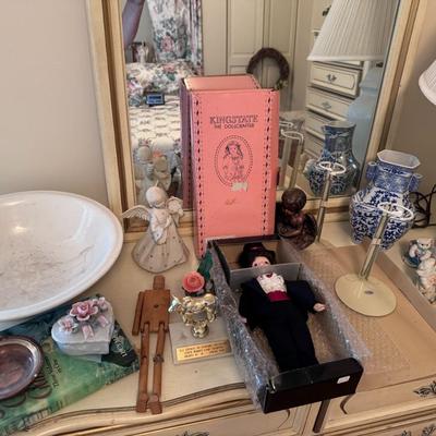 Vintage Kingstate Dolls (2) and Misc Items Lot