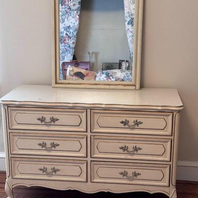 French Provencial Dresser w/ Mirror