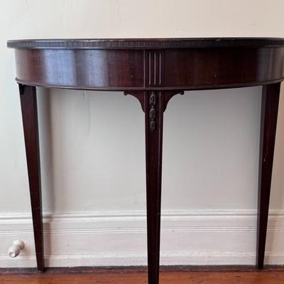 Antique Demi Lune Table