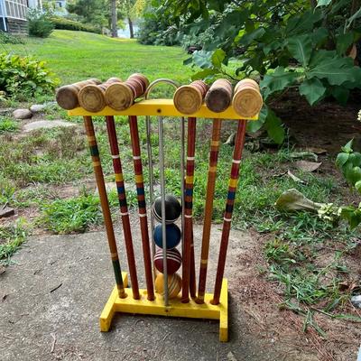 Vintage Croquet Pieces