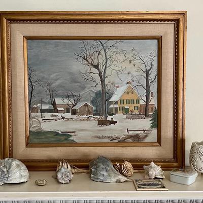 Antique Folk Art Painting