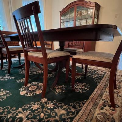 Dining Set- Includes 3 leaves and 6 chairs