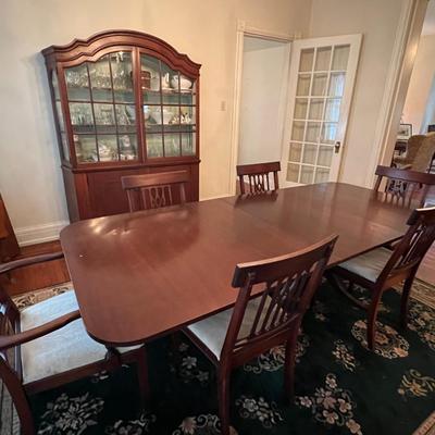Dining Set- Includes 3 leaves and 6 chairs