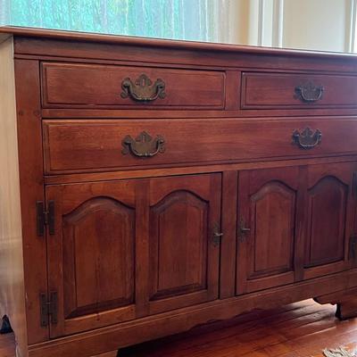 1930s-1950s Cushman Colonial Maple Sideboard/Buffet