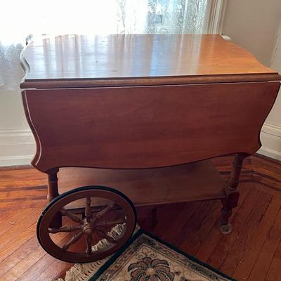 Antique Wood Tea Cart