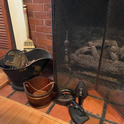 Cast Iron Fireplace Tools and Misc Décor