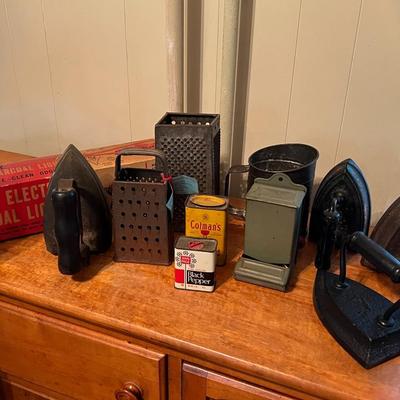 Vintage Metal and Cast Iron Items