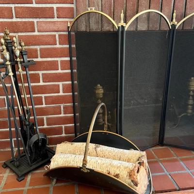 Fireplace Tools and Screen