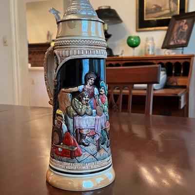 Vintage 13.5" German Beer Stein- marked West Germany