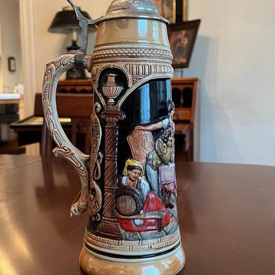 Vintage 13.5" German Beer Stein- marked West Germany