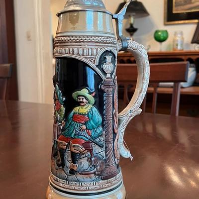 Vintage 13.5" German Beer Stein- marked West Germany