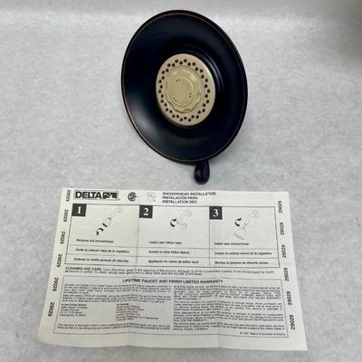 Delta Shower Head Rubbed Bronze Color NIB