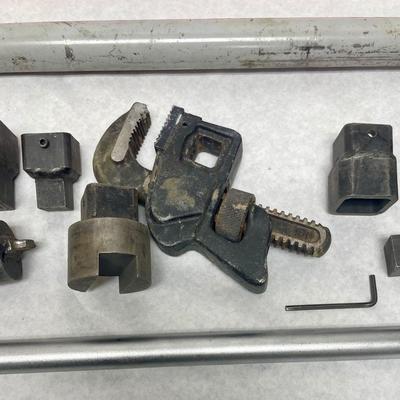 Plumbers Clean Out Wrench and Fittings