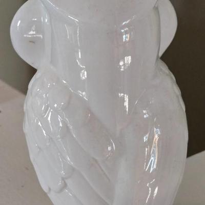 White Ceramic Owl