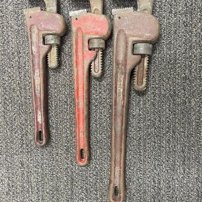 Lot of 6 Pipe Wrenches