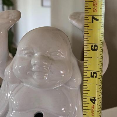 White Ceramic Buddha Incense Burner or Mug