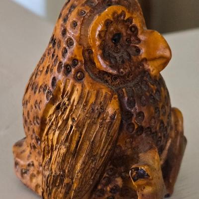 Carved Wood Owl