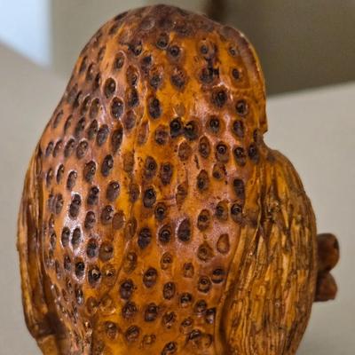 Carved Wood Owl