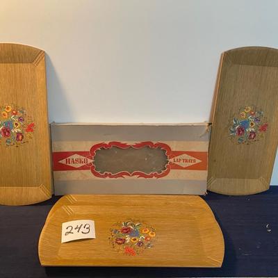 Vintage Hasko Lap Trays