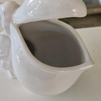 Toucan Key Storage Figurine Pelican Statue Ceramic Storage