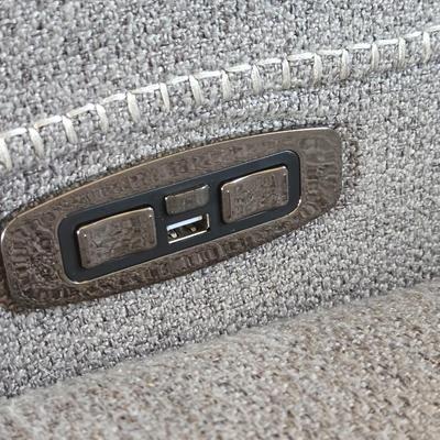 Gray Electric Recliner and Lounge Couch