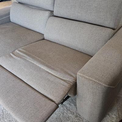 Gray Electric Recliner and Lounge Couch